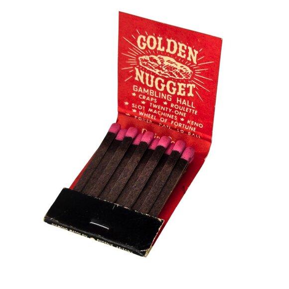 Vintage Rare Matchbook: “Golden Nugget Gambling Hall" Downtown Las Vegas, NV - Picture 4 of 4